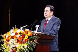 Chủ tịch Quốc hội Trần Thanh Mẫn phát biểu. (Ảnh: Doãn Tấn/TTXVN)