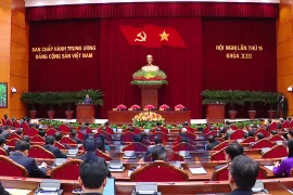 Quang cảnh lễ Bế mạc Hội nghị 15, Ban Chấp hành Trung ương Đảng khóa XIII