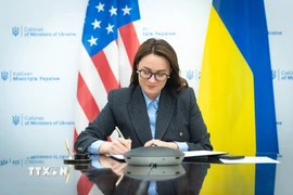Bà Yulia Svyrydenko. (Ảnh: AA/TTXVN)