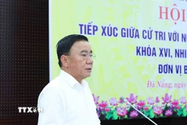 Thường trực Ban Bí thư Trần Cẩm Tú phát biểu tại hội nghị. (Ảnh: Phương Hoa/TTXVN)