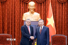 Tổng Bí thư, Chủ tịch nước Tô Lâm tiếp Đại sứ Cộng hòa Liên bang Brazil tại Việt Nam Marco Farani. (Ảnh: Thống Nhất/TTXVN)