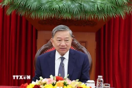 Tổng Bí thư Tô Lâm điện đàm với Chủ tịch Hội đồng châu Âu Antonio Costa. (Ảnh: Thống Nhất/TTXVN)