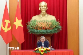 Tổng Bí thư Tô Lâm điện đàm với Chủ tịch Hội đồng châu Âu António Costa. (Ảnh: Thống Nhất/TTXVN)