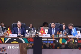 Thủ tướng Phạm Minh Chính phát biểu tại Phiên thảo luận III Hội nghị Thượng đỉnh G20. (Ảnh: Dương Giang/TTXVN)