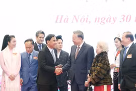Tổng Bí thư Tô Lâm và các đại biểu. (Ảnh: Thống Nhất/TTXVN)