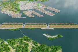 Phối cảnh Cảng trung chuyển quốc tế Cần Giờ. (Nguồn: VIMC)