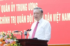 Tổng Bí thư Tô Lâm phát biểu chỉ đạo. (Ảnh: Thống Nhất/TTXVN)