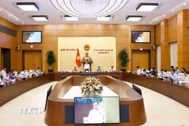 Một phiên họp của Ủy ban Thường vụ Quốc hội. (Ảnh: Doãn Tấn/TTXVN)