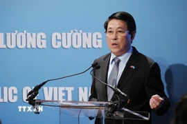 Chủ tịch nước Lương Cường phát biểu. (Ảnh: Lâm Khánh/TTXVN)