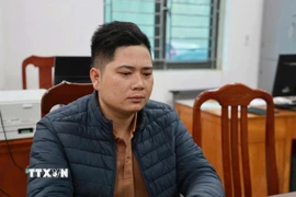 Bị can Triệu Văn Nội tại Cơ quan Cảnh sát điều tra. (Ảnh: TTXVN)