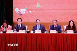 Thủ tướng Phạm Minh Chính làm việc với Bộ Văn hóa, Thể thao và Du lịch. (Ảnh: Dương Giang/TTXVN)