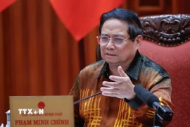 Tháp tài chính Bitexco cùng nhiều định chế tài chính hiện hữu ở khu vực trung tâm Quận 1 là một trong những lợi thế sẵn có để Thành phố Hồ Chí Minh xây dựng Trung tâm tài chính quốc tế. (Ảnh: Hứa Chung/TTXVN)