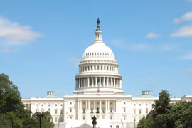 Tòa nhà Quốc hội Mỹ ở thủ đô Washington D.C. (Ảnh: Đoàn Hùng/TTXVN)