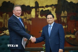 Thủ tướng Phạm Minh Chính tiếp ông Sergei Kudryashov, Tổng Giám đốc Tập đoàn Zarubezhneft (Liên bang Nga). (Ảnh: Dương Giang/TTXVN)