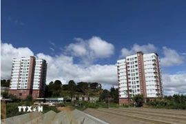 Khu ký túc xá Sinh viên Đà Lạt (đường Nguyễn Hoàng, Phường 7, Đà Lạt) là nơi ở cho khoảng 488 người với 122 phòng. (Ảnh: Nguyễn Dũng/TTXVN)