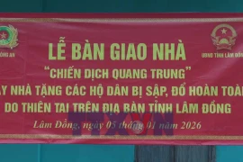 Lâm Đồng: Bàn giao nhà “Quang Trung” đầu tiên cho người dân ở rốn lũ Hàm Thắng