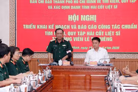 Chuẩn bị chu đáo trước khi tìm kiếm hài cốt liệt sỹ tại Công viên Lê Thị Riêng