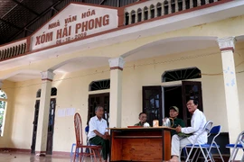 Nhà văn hóa Xóm Hải Phong, xã Thung Nai, Phú Thọ. (Ảnh: Thanh Hải/Vietnam+)