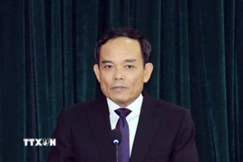 Đồng chí Trần Lưu Quang phát biểu tại Hội nghị. (Ảnh: Tiến Lực/TTXVN)