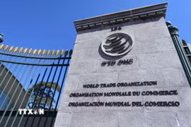 Trụ sở Tổ chức Thương mại Thế giới tại Geneva, Thụy Sĩ. (Ảnh: THX/TTXVN)