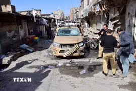 Hiện trường một vụ đánh bom ở Quetta, Pakistan. Ảnh minh họa. (Nguồn: THX/TTXVN)