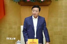 Phó Thủ tướng Trần Hồng Hà phát biểu chỉ đạo. (Ảnh: Văn Điệp/TTXVN)