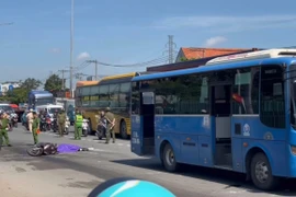 Hiện trường vụ tai nạn. (Nguồn: Tiền Phong)