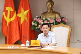 Phó Thủ tướng Chính phủ Trần Hồng Hà phát biểu chỉ đạo cuộc họp. (Ảnh: Phương Hoa/TTXVN)