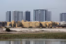 Đại sứ quán Mỹ tại Baghdad, Iraq. (Ảnh: THX/TTXVN)