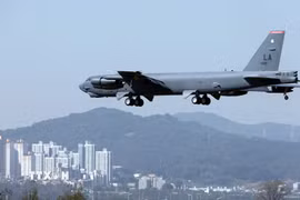 Máy bay ném bom chiến lược B-52 của Mỹ. (Ảnh: Yonhap/TTXVN)