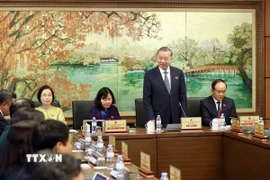 Tổng Bí thư Tô Lâm phát biểu tại tổ. (Ảnh: Doãn Tấn/TTXVN)