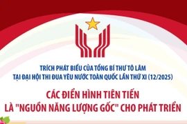 Các điển hình tiên tiến là "nguồn năng lượng gốc" cho phát triển