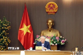 Phó Thủ tướng Thường trực Nguyễn Hòa Bình phát biểu. (Ảnh: TTXVN phát)