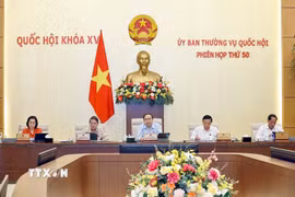 Chủ tịch Quốc hội Trần Thanh Mẫn phát biểu. (Ảnh: Doãn Tấn/TTXVN)