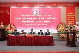 Phó Thủ tướng Trần Hồng Hà phát biểu chỉ đạo Đại hội. (Ảnh: Thành Phương/TTXVN)