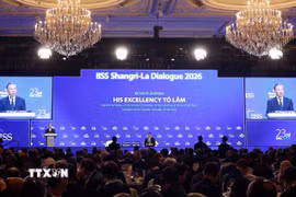 Tổng Bí thư, Chủ tịch nước Tô Lâm phát biểu dẫn đề tại Đối thoại Shangri-La lần thứ 23. (Ảnh: Thống Nhất/TTXVN)