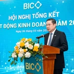 Ông Trần Hoài An - Chủ tịch Hội đồng Quản trị BIC phát biểu tại hội nghị. (Ảnh: Vietnam+)