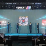 Lễ công bố kết nối thanh toán bán lẻ song phương qua mã QR giữa Việt Nam và Trung Quốc. (Ảnh: Vietnam+)