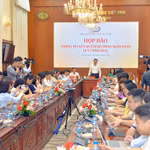 Quang cảnh buổi họp báo. (Ảnh: Vietnam+)