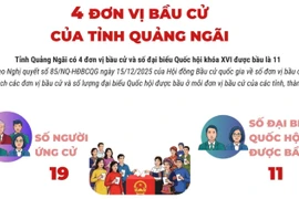 Bầu cử Quốc hội và HĐND: 4 đơn vị bầu cử của tỉnh Quảng Ngãi