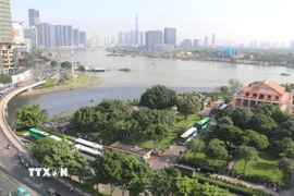 Bảo tàng Hồ Chí Minh, chi nhánh Thành phố Hồ Chí Minh, sẽ được kết nối với công viên, quảng trường kết hợp mở rộng đường Nguyễn Tất Thành và phát triển các dịch vụ công cộng. (Ảnh: Thanh Vũ/TTXVN)