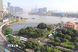 Bảo tàng Hồ Chí Minh, chi nhánh Thành phố Hồ Chí Minh, sẽ được kết nối với công viên, quảng trường kết hợp mở rộng đường Nguyễn Tất Thành và phát triển các dịch vụ công cộng. (Ảnh: Thanh Vũ/TTXVN)