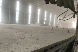 Hiện trường vụ sập sàn khiến ba người chết.