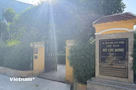 Ngôi nhà trên đường Mai Thúc Loan-nơi Bác cùng gia đình sống ở Huế những năm 1895-1901. (Ảnh: Thái Hà/Vietnam+)