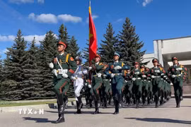 Sỹ quan Quân đội nhân dân Việt Nam. (Ảnh: Tâm Hằng/TTXVN)