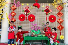 Góc Tết trong mỗi nếp nhà khiến không khí ngày xuân thêm ấm áp