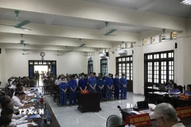 Toàn cảnh Phiên tòa. (Ảnh: Tiến Vĩnh/TTXVN)