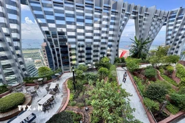 Một tòa nhà tại Singapore. (Ảnh: Đỗ Vân/TTXVN)