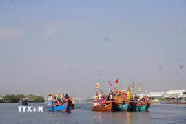 Một lễ hội cầu ngư. Ảnh minh họa. (Ảnh: Sỹ Thắng/TTXVN)