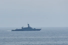 Khinh hạm HNLMS Evertsen của Hà Lan tại Biển Đen. (Ảnh: Bộ Quốc phòng Hà Lan) 